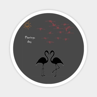 Flamingo Day Magnet